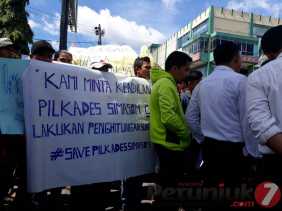 Warga Simasom Kecewa Minta Pilkades PSU, Demo ke WaliKota Padangsidimpuan