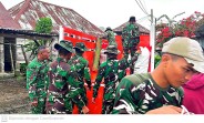 Puluhan Truk Koperasi Merah Putih Angkut Ratusan Warga Pengungsi Sinabung Kembali ke Rumah Masing-Masing