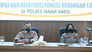Polres Karo Terima Kunker Bidkeu Polda Sumut Dalam Rangka Supervisi dan Asistensi Fungsi Keuangan