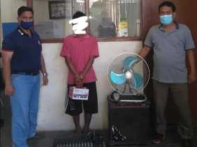 Polsek Mardingding Ringkus Seorang Pria di Rumahnya Terkait Aksi  Pencurian di GBI Lau Baleng