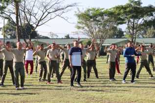 Junjung Sinergitas TNI Polri Anggota Kodim 0205/TK dan Polres Tanah Karo Olahraga Bersama