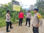 Aktivitas Sinabung Ada Peningkatan, Kapolsek Tigandreket Imbau Masyarakat Tetap Waspada Dan Jauhi Zona Merah