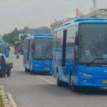4 Bus Dipersiapkan Guna Transportasi ke Kantor Wako Pekanbaru di Tenayan Raya