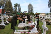 HUT ke 76 Kodam I/BB, Dandim 0205/TK Letkol Inf Ahmad Afriyan Rangkuti Hadiri Ziarah Rombongan dan Tabur Bunga di TMP Kabanjahe 
