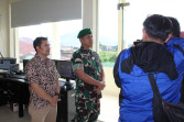 Komandan Satuan Tugas Gunung Sinabung Letkol Inf Ahmad Afriyan Rangkuti , Cek Situasi Terkini Gunung Sinabung
