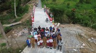 Wujudkan Harapan 1940 Jiwa, Jembatan Beton Penghubung Antara Tanjung Beringin & Biak Nampe Rampung 100 Persen