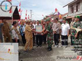 Desa Tanjung Morawa Diresmikan Sebagai Kampung Pancasila Oleh Kodim 0205/TK