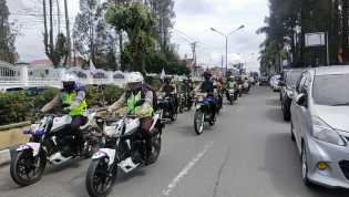 Personel TNI - Polri Tingkatkan Kamtibmas Jelang Pilkada di Karo, Kapolres: Dilaksanakan Intensif