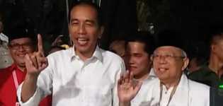 Jokowi Deklarasikan Kemenangan Dengan Suara 54,5 Persen