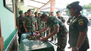 Danrem 023/KS Kolonel Inf Dody Triwinarto Resmikan Kantin Denkesyah 01,04 dan 02 Sibolga