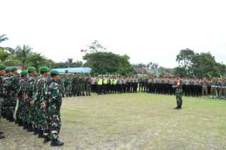 Danrem 023/KS Pimpin Apel Pengecekan Pasukan Pengamanan Pam VVIP Kunker Presiden RI