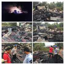 Rumah Binter dan Hapso Ludes Terbakar, Kapolsek Bangko: Kerugian Ditaksir Rp300juta