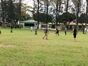Tim Futsal Wartawan/LSM Kabupaten Karo Unggul Melawan Tim Kodim 0205/TK Dengan Skor 4 - 3