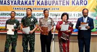 Natal Bersama 2018 Pemkab Karo, Wakil Bupati: Tulus dan Penuh Kasih