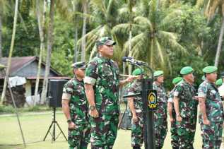 Dalam Kunker RI 2 Ke Barus , Danrem 023/KS Kolonel Inf Dody Triwinarto Pimpin Apel Gelar Pasukan