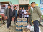 Bantu Korban Longsor di Daulu dan Desa Semangat Gunung, Ka UPT Tahura Bukit Barisan Serahkan Bantuan Logistik