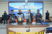 Satreskrim Polres Tanah Karo Ungkap Kasus Kejahatan Pembongkaran Rumah, Pencurian Sepeda Motor dan Pemerasan
