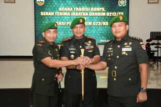 Dandim 0212/TS Dan Kasipers Diserahterimakan Danrem 023/KS Kolonel Inf Dody Triwinarto