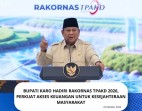 Bupati Karo Brigjen Pol [ Purn ] Dr.dr Antonius Ginting Sp.OG M.Kes Hadiri Rakornas TPAKD 2026