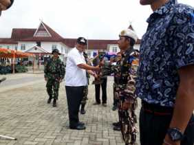 Kodim 0212/TS Upacara TNI-MMD ke 100 di Sipirok Berlangsung Khidmat