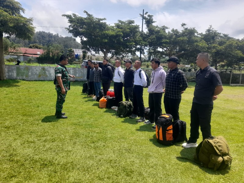 Kodim 0205/Tanah Karo Berangkatkan Komponen Cadangan Ke Rindam I/BB Pematang Siantar