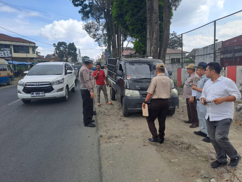 H+2 Ops Keselamatan, Satlantas Polres Tanah Karo Gelar Razia dan Sosialisasi, 24 Pelanggar Ditilang