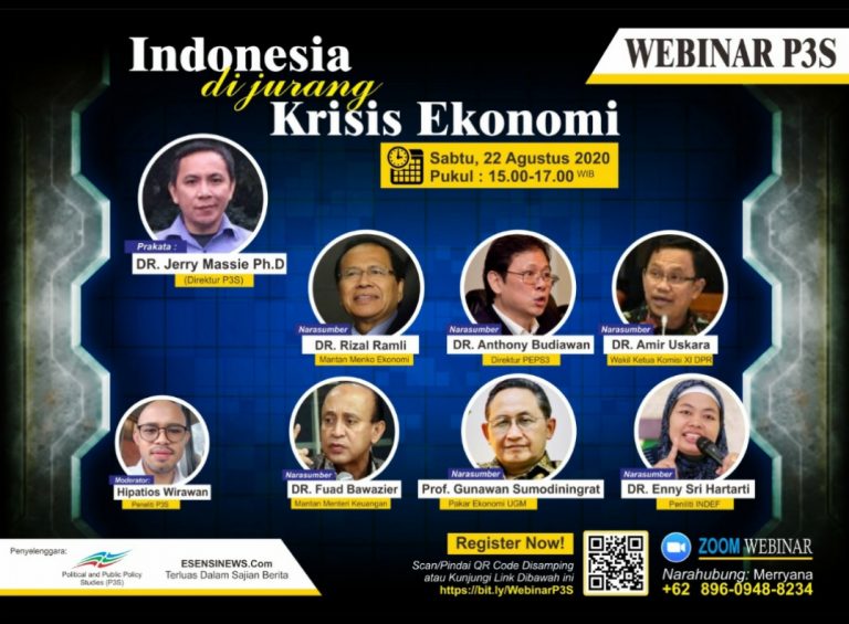Bedah Krisis Ekonomi, Besok Sore P3S Gelar Webinar