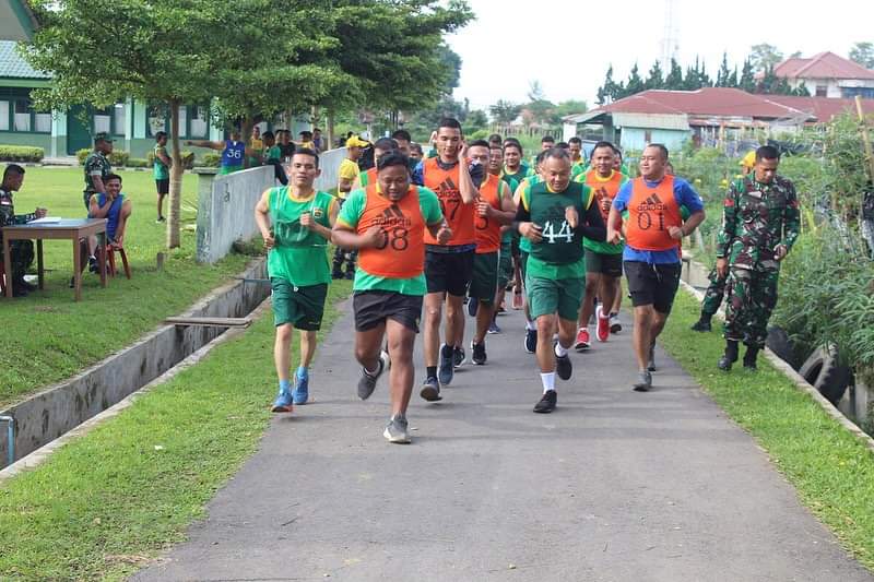 Ukur Kemampuan Fisik Prajurit, Kodim 0205/TK Gelar Kesegaran Jasmani (Garjas) Periodik I Tahun Anggaran 2024