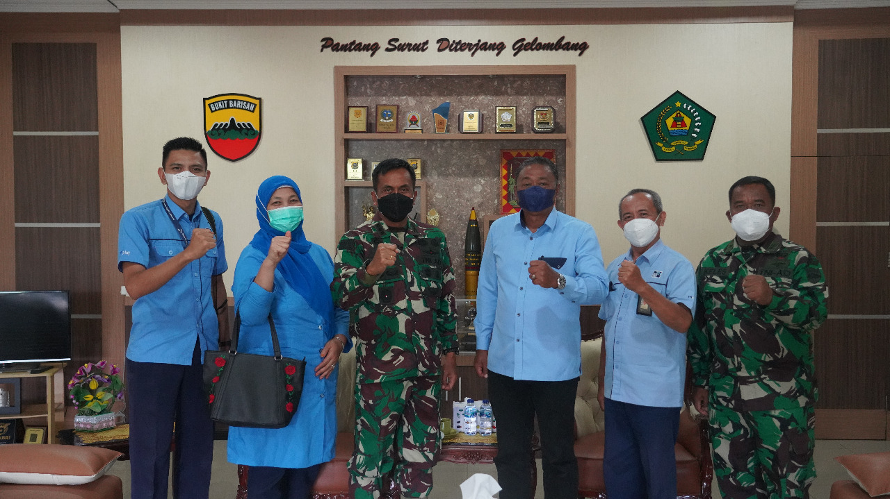 RRI Sibolga Gelar Kunjungan Kerja Ke Koram 023/KS , Danrem Kolonel Inf Febriel B Sikumbang : Semoga 