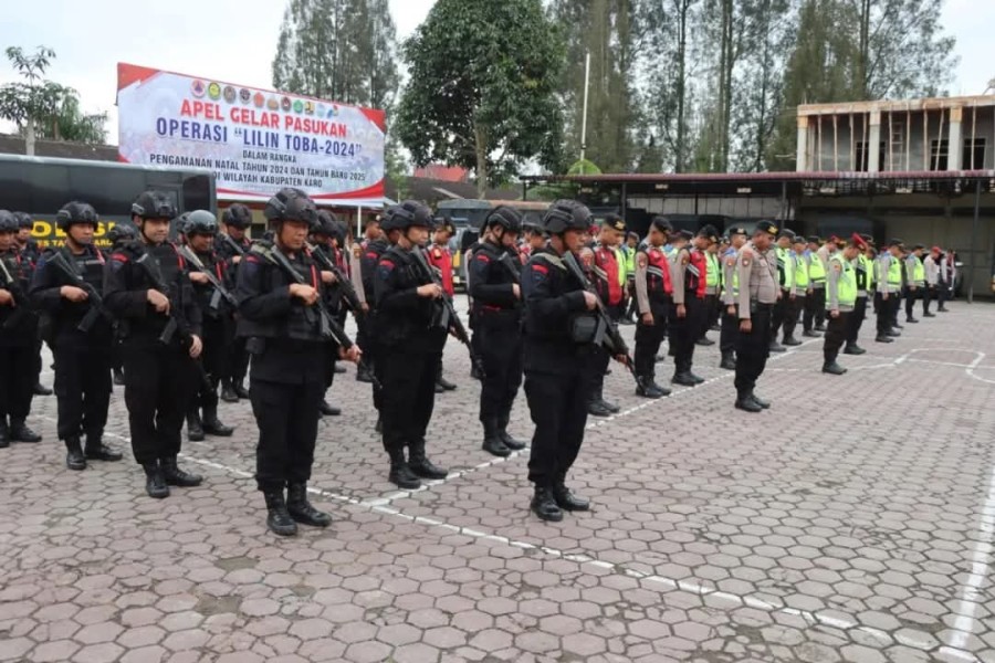 Polres Tanah Karo Amankan 29 Gereja Prioritas Dimalam Natal