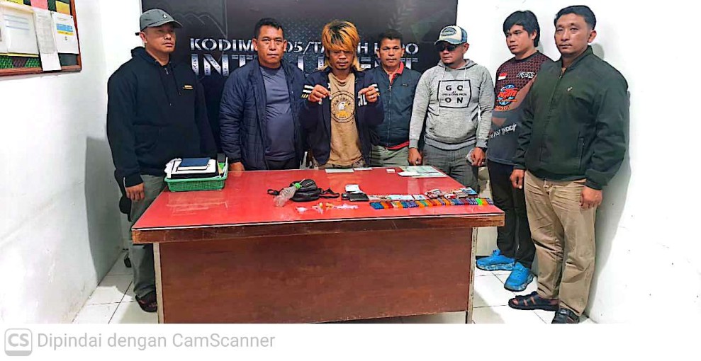 Tim Gabungan Intel Kodim 0205/TK, Intel Korem 023/KS Dan Intel Kodam I/BB Berhasil Amankan Terduga Pengedar Sabu