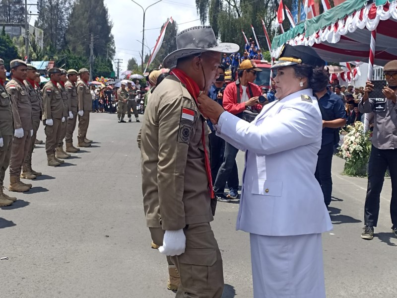 Polisi Pamong Praja Pariwisata Akan Memberikan Keamanan dan Kenyamanan Kepada Tamu Saat Berkunjung Ke Kabupaten Karo 