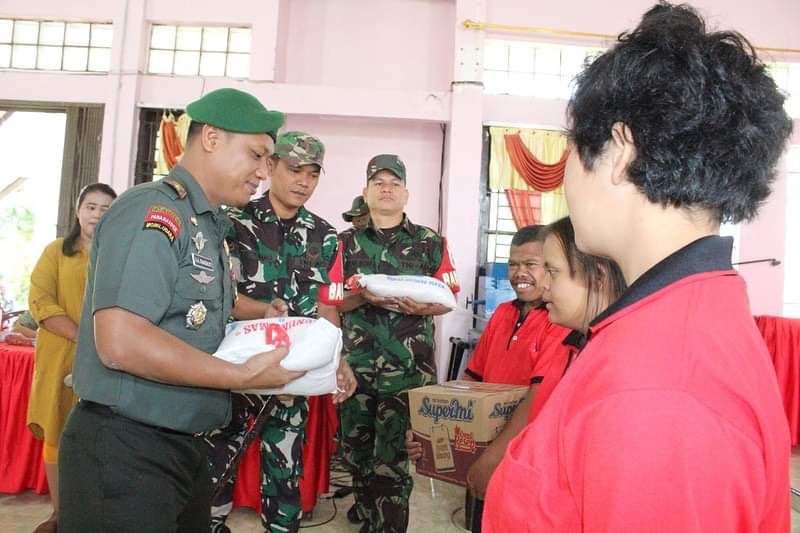 HUT ke-74 Kodam I/Bukit Barisan, Kodim 0205/TK Gelar Bakti Sosial Dan Pengobatan Gratis di Alfa Omega GBKP