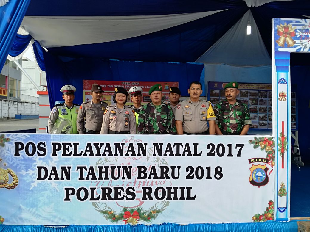 Kompak: Ops Lilin 2017, Begini Sinergi Polres Rohil, TNI dan Instansi Terkait Saat Pam serta Yan