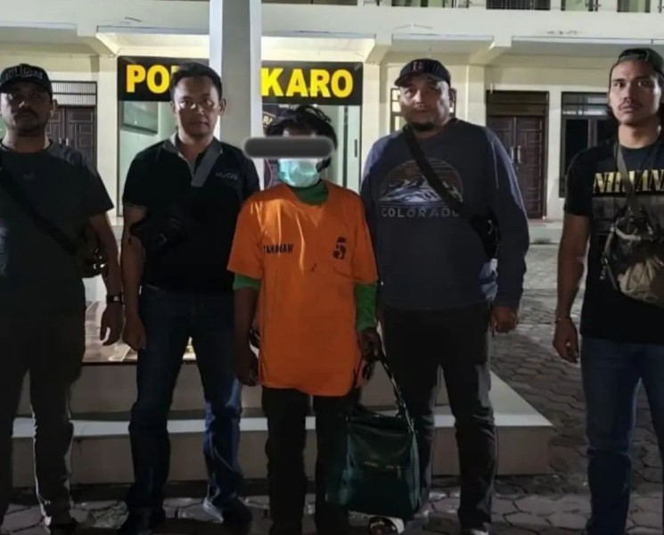 Pria Kabanjahe Diciduk Tim Cobra Polres Karo Karena Diduga Gondol Tas Berisi Rp13 Juta Milik Penumpang Mobil PAS
