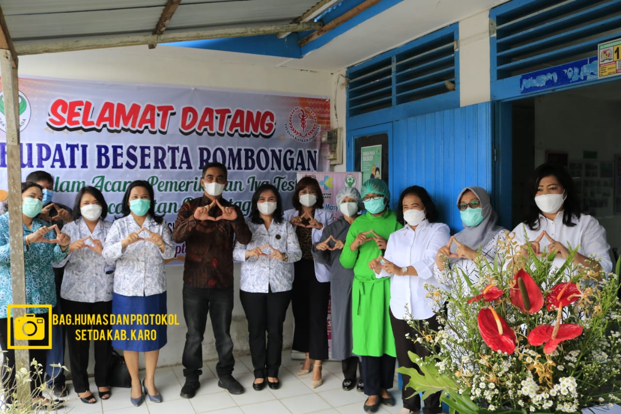 Yayasan Kanker Indonesia (YKI) Cabang Kabupaten Karo Laksanakan Bakti Sosial Pemeriksaan IVA Test