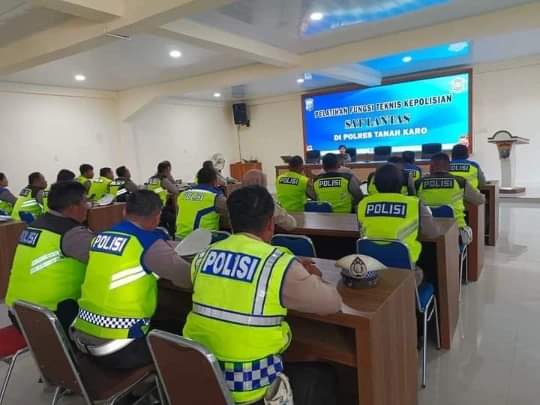 Polres Tanah Karo Gelar Pelatihan Fungsi Teknis Kepolisian, AKP Rabiah Adawiyah: Lalu lintas merupakan bagian tak terpisahkan dari kehidupan sehari-hari