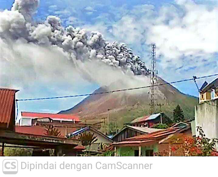 Status Gunung Sinabung Naik Ke Siaga Level III, Dansatgas Letkol Inf Robert Panjaitan: Tetap Waspada Dan Jauhi Zona Merah