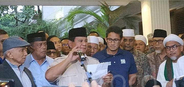 Prabowo Deklarasi Kemenangan Lagi