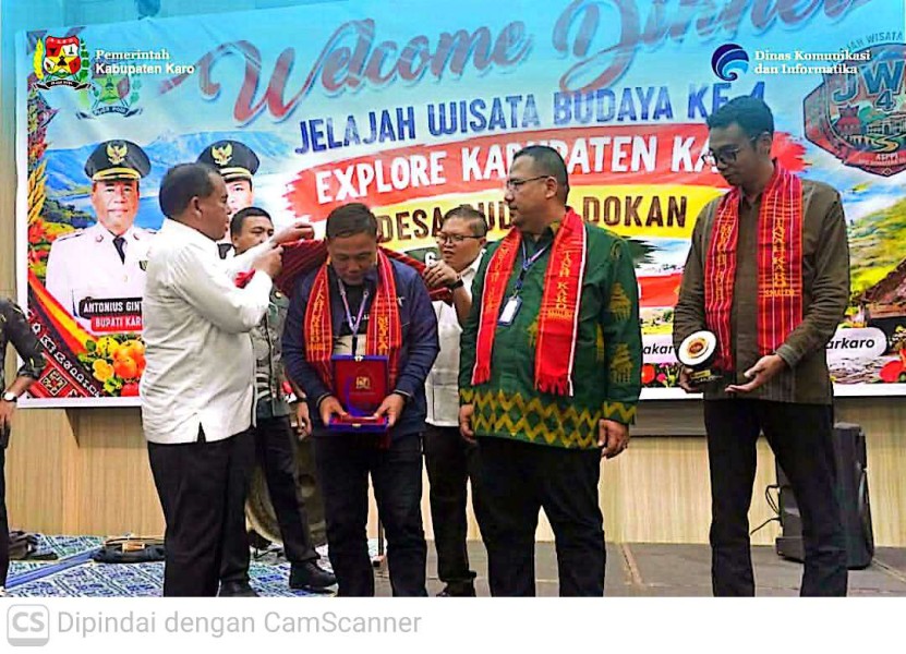 Bupati Karo Brigjen [ Pol ] Dr.dr Antonius Ginting Sp.OG M.Kes Hadiri Welcome Dinner Jelajah Wisata Nusantara Ke-4