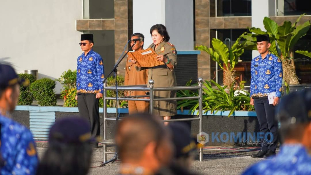 Bupati Karo, Cory Sebayang Pimpin Apel Gabungan di Akhir Masa Jabatan