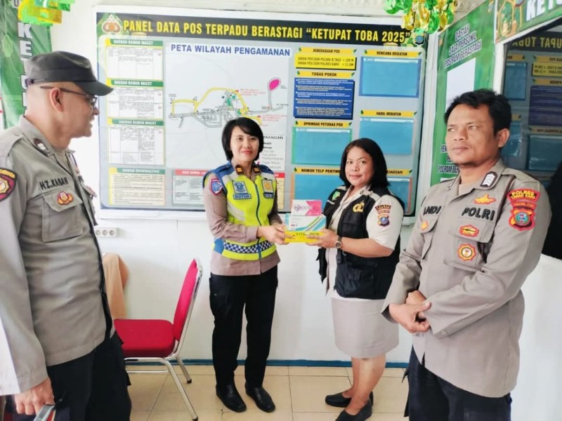 Subsatgas Dokkes Ops Ketupat Toba 2025 Polres Tanah Karo Laksanakan Patroli Medis ke Pos Pengamanan