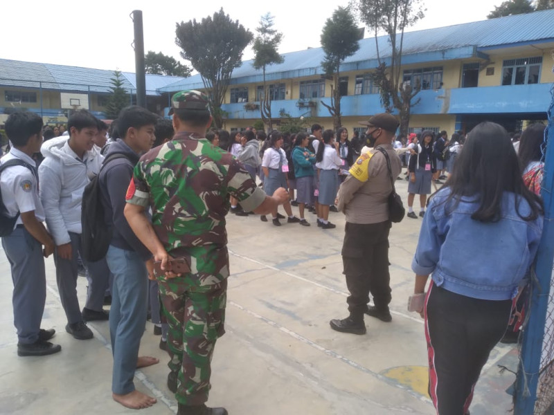 Kodim 0205/TK dan Polres Tanah Karo Imbau Pelajar Tidak Konvoi dan Coret Seragam saat Rayakan Kelulusan