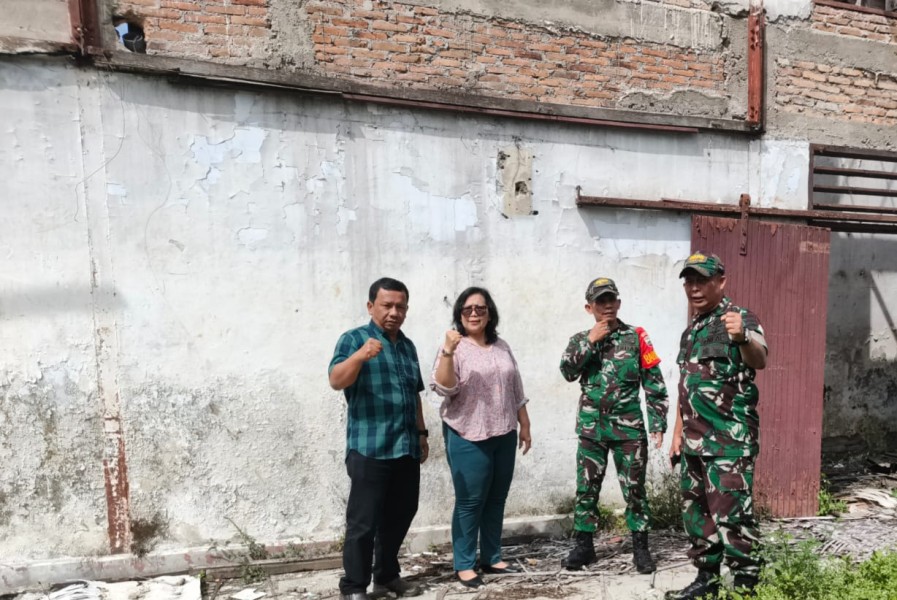 Koramil 03/BT Tinjau Lokasi Rencana Pembangunan Koperasi Merah Putih di Kelurahan Gung Leto Kabanjahe 