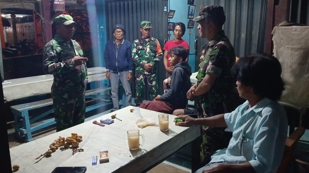 Babinsa Koramil 07/JH Laksanakan Patroli bersama Tokoh Masyarakat dan Ormas