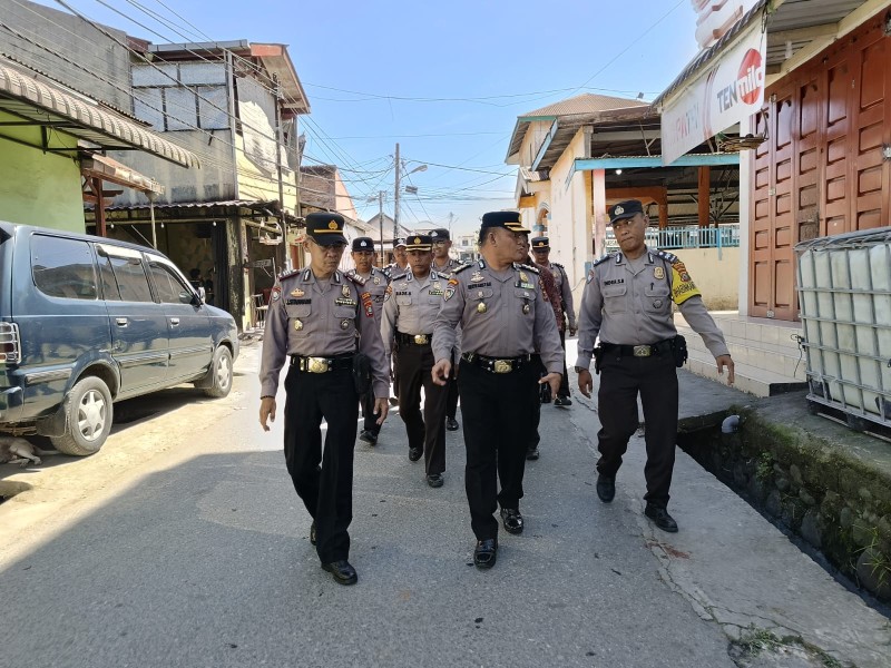 Satbinmas Polda Sumut Gelar Penilaian Pos Kamling Di Wilayah Hukum Polres Tanah Karo