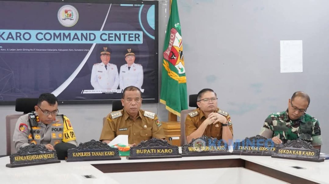 Bupati Karo Brigjen Pol [ Purn ] Dr.dr Antonius Ginting Sp.OG M.Kes Ikuti Rakor Pengendalian Inflasi Tahun 2025