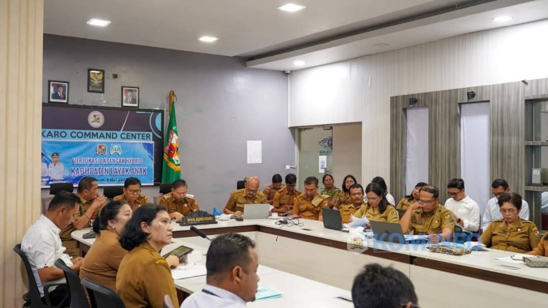 Wakil Bupati Karo Komando Tarigan S.P Hadiri Verifikasi Lapangan Hybrid Evaluasi Kabupaten Layak Anak Tahun 2025