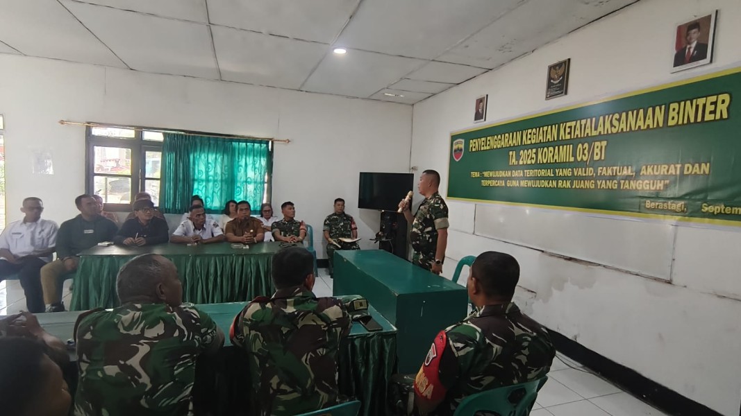 Koramil 03/Berastagi Kodim 0205/Tanah Karo Gelar Ketatalaksanaan Binter TA 2025 Koramil 03/Berastagi Kodim 0205/Tanah Karo Gelar Ketatalaksanaan Binter TA 2025