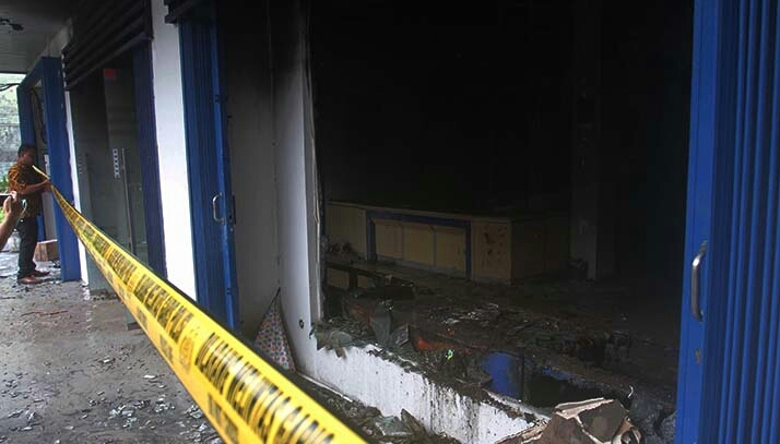 Seorang Nasabah Pembakar Kantor Mandiri Tunas Finance di Medan Berhasil Ditangkap Polisi